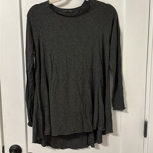 ZARA long sleeve grey tunic top.